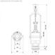 Зливний механізм K.K.POL Compact Bis ZSB/211, Stop, (350/ZSB/211-00-T0) 1564 фото 2