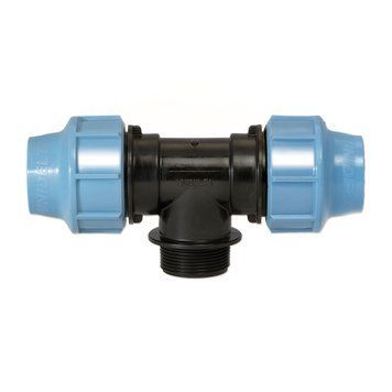 Tee with thread PP-B UNIDELTA 32x3/4&Prime;x32 ZR PN16