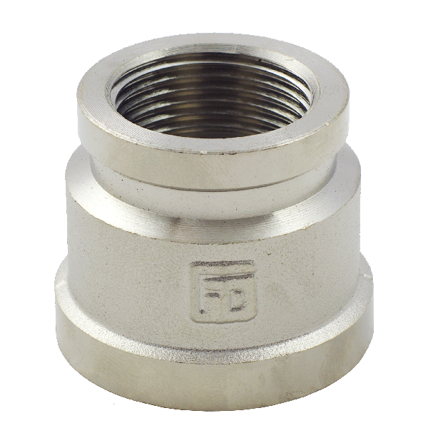 FADO brass reducing coupling &Oslash; 1/2&Prime; x 3/8&Prime; BB nickel