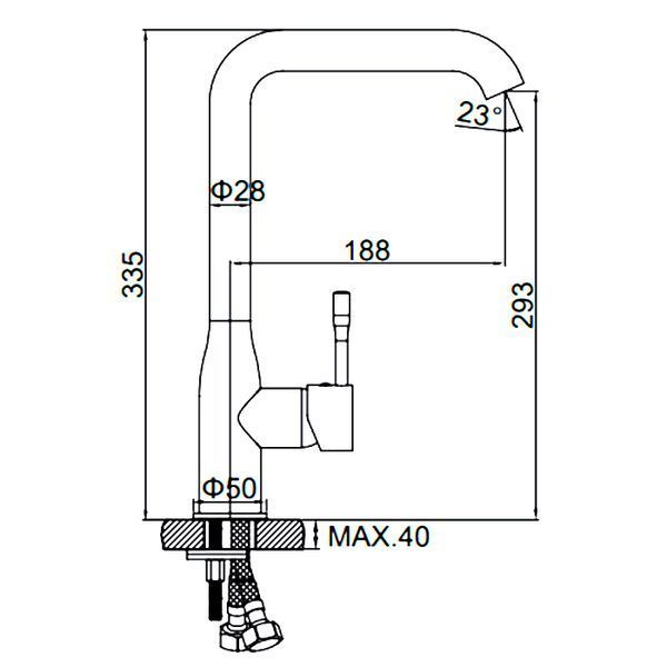 Смеситель для кухни Ledeme LM4698 (LL0625) 2045 фото