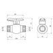 Ball valve plastic PE SantehPlast &Oslash;3/4&Prime; BB DN20